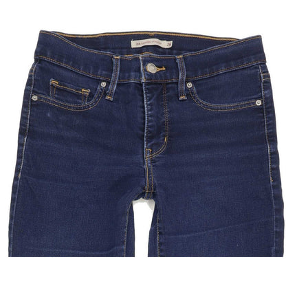 Levi's 314 Shaping Women Blue Straight Slim Stretch Jeans W26 L27