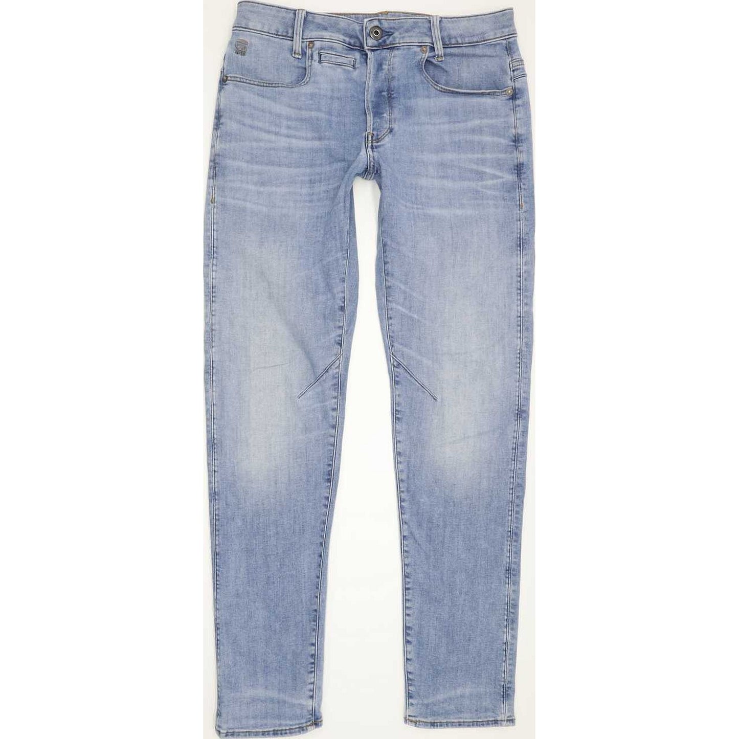 G-Star Q-Staq Men Blue Straight Slim Stretch Jeans W30 L32