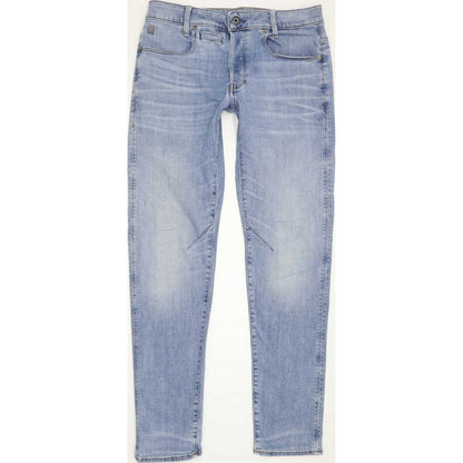 G-Star Q-Staq Men Blue Straight Slim Stretch Jeans W30 L32