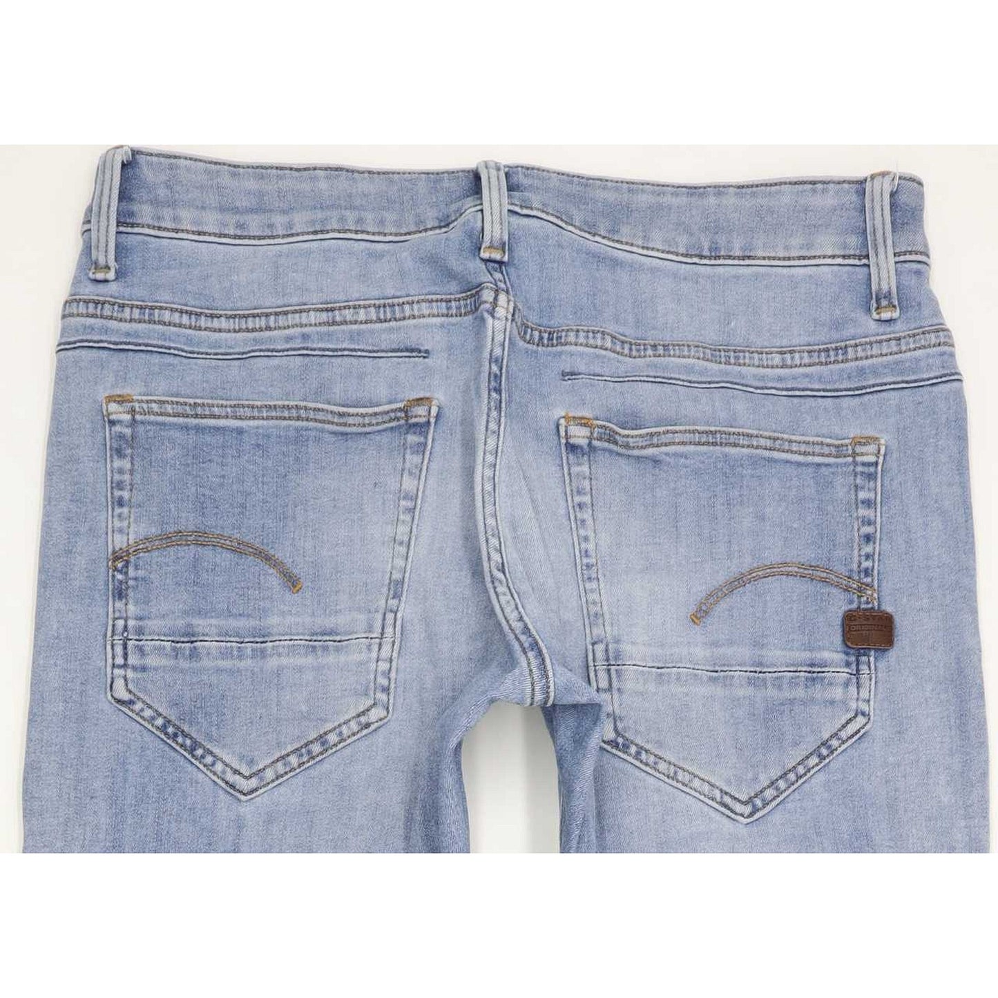 G-Star Q-Staq Men Blue Straight Slim Stretch Jeans W30 L32