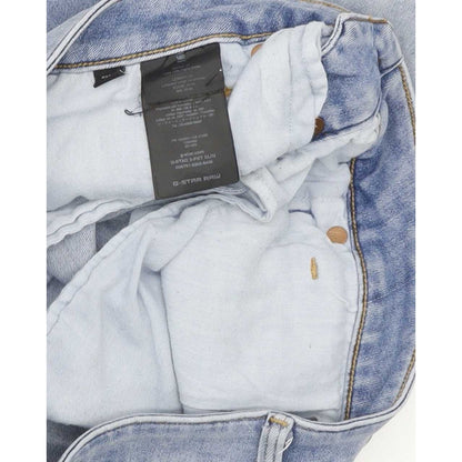 G-Star Q-Staq Men Blue Straight Slim Stretch Jeans W30 L32