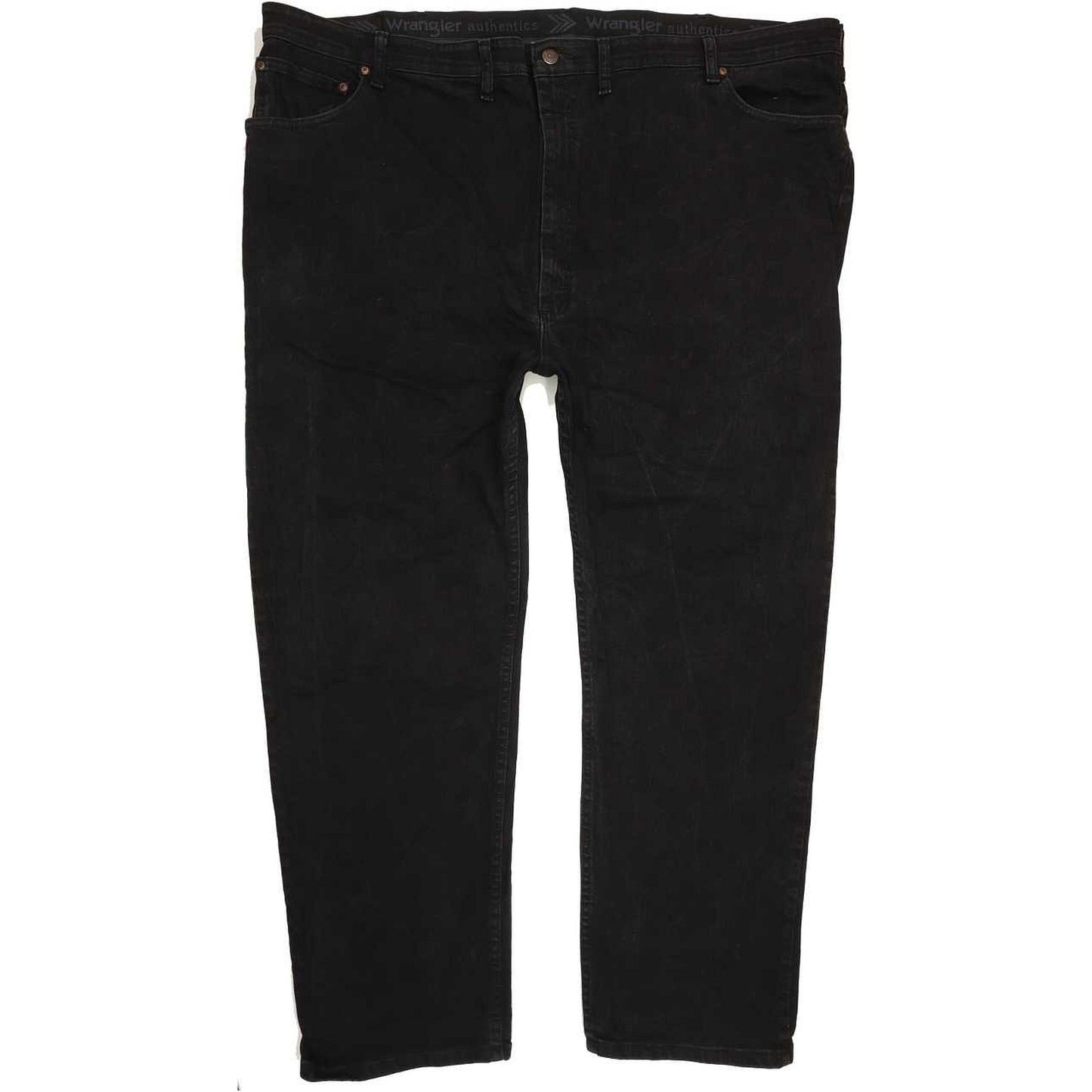 Wrangler Men Black Straight Regular Stretch Jeans W50 L30