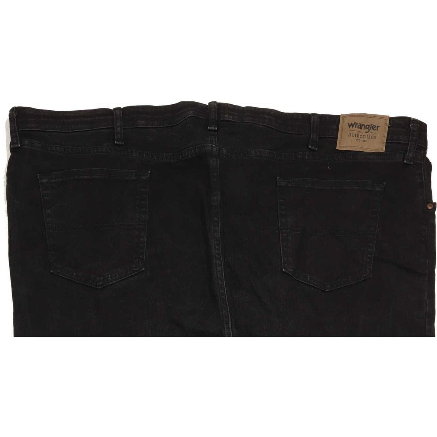 Wrangler Men Black Straight Regular Stretch Jeans W50 L30