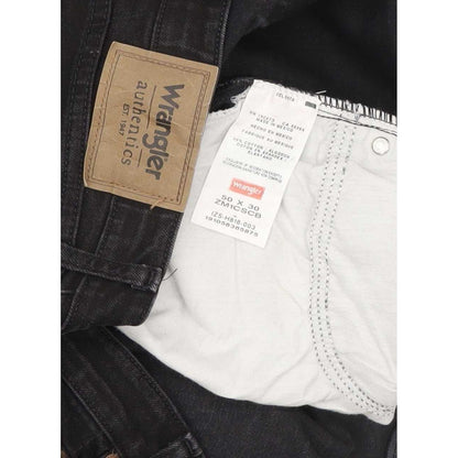 Wrangler Men Black Straight Regular Stretch Jeans W50 L30
