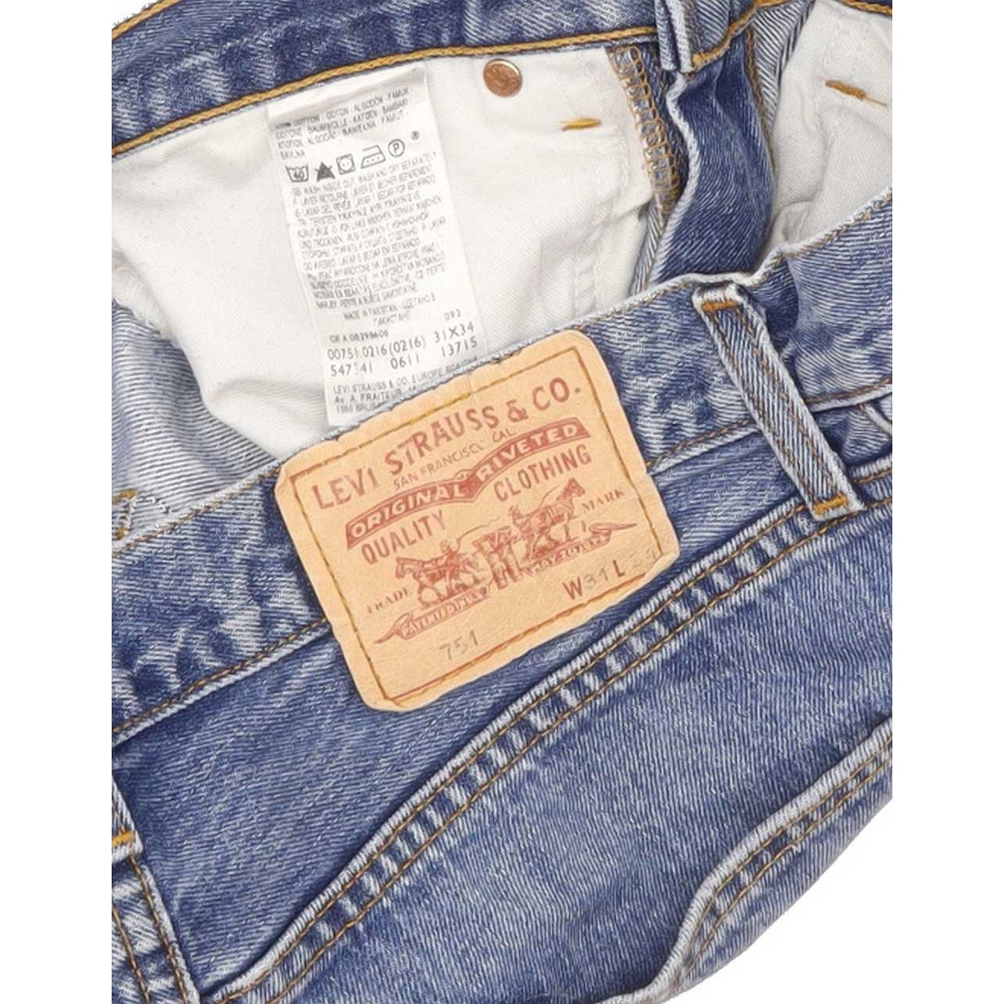 Levi's 751 Men Blue Straight Regular Jeans W31 L33