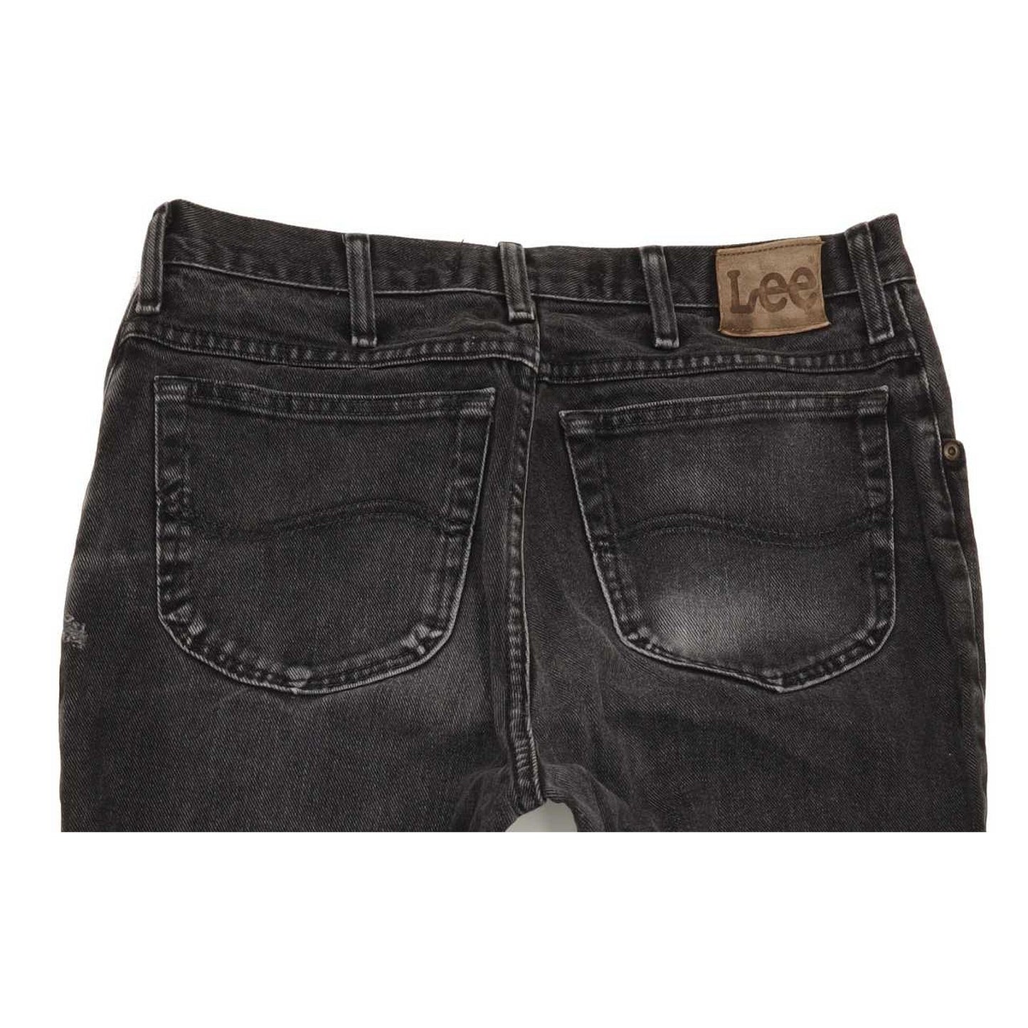 Lee Jim Men Black Straight Regular Jeans W34 L32