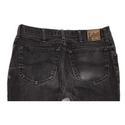 Lee Jim Men Black Straight Regular Jeans W34 L32