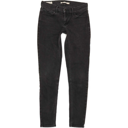 Levi's 710 Super Women Black Skinny Slim Jeans W28 L28