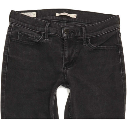 Levi's 710 Super Women Black Skinny Slim Jeans W28 L28