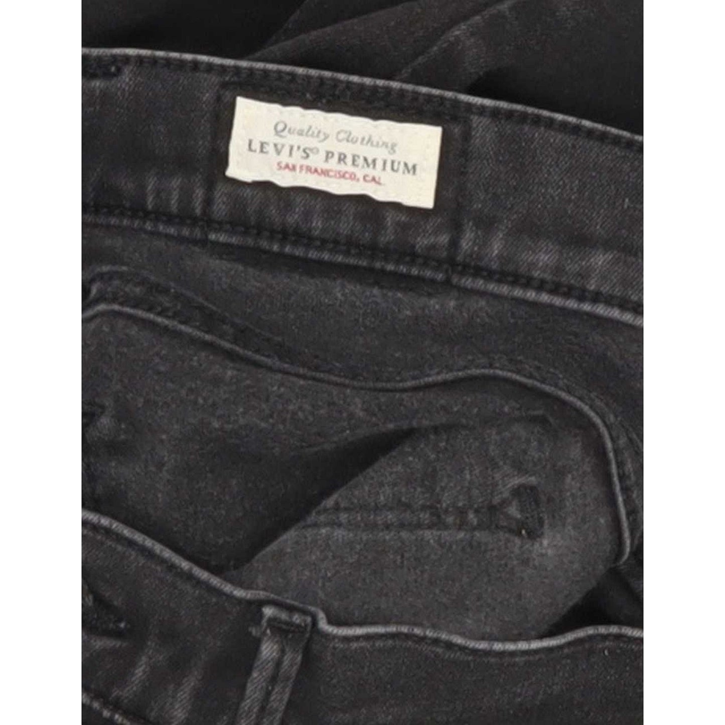 Levi's 710 Super Women Black Skinny Slim Jeans W28 L28