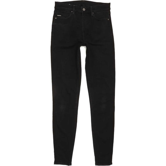 G-Star Shape High Super Black Skinny Slim Jeans High Waisted W30 L32