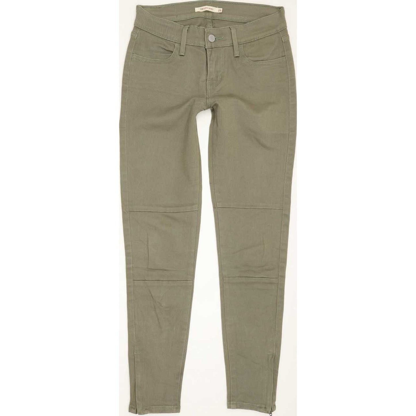 Levi's 710 Super Men Khaki Skinny Slim Stretch Jeans W25 L26