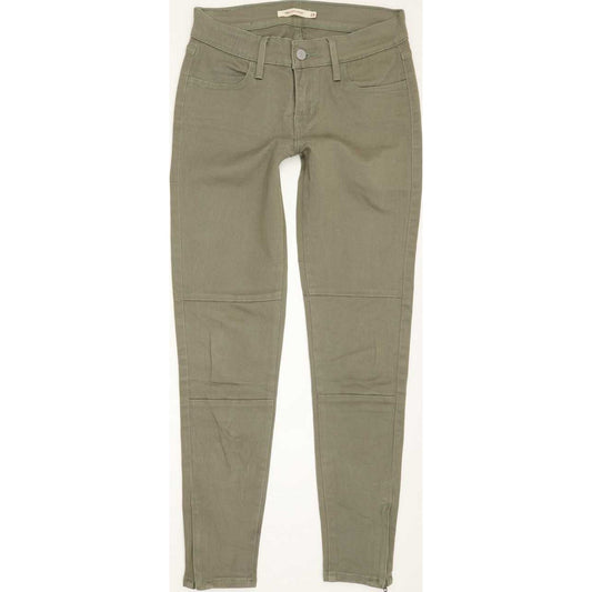 Levi's 710 Super Men Khaki Skinny Slim Stretch Jeans W25 L26