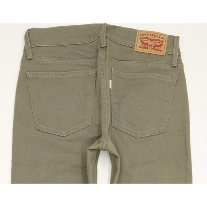Levi's 710 Super Men Khaki Skinny Slim Stretch Jeans W25 L26