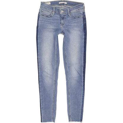 Levi's 710 Super Women Blue Skinny Slim Stretch Jeans W28 L28
