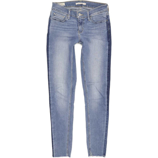Levi's 710 Super Women Blue Skinny Slim Stretch Jeans W28 L28