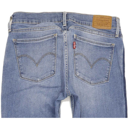 Levi's 710 Super Women Blue Skinny Slim Stretch Jeans W28 L28