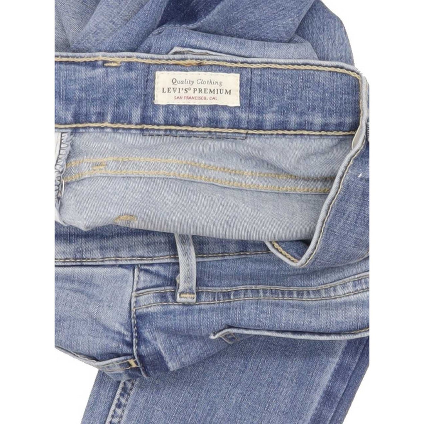 Levi's 710 Super Women Blue Skinny Slim Stretch Jeans W28 L28
