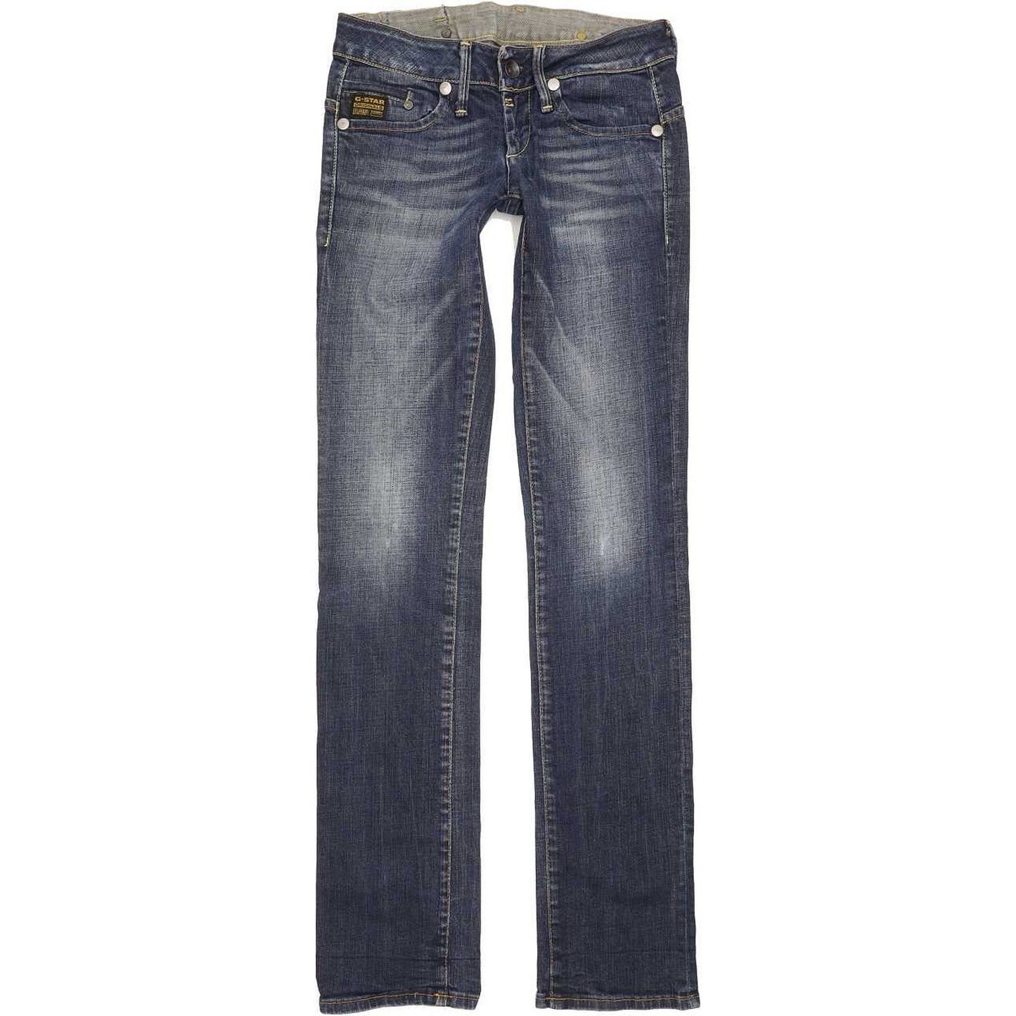 G-Star Midge Women Blue Straight Slim Stretch Jeans W26 L33