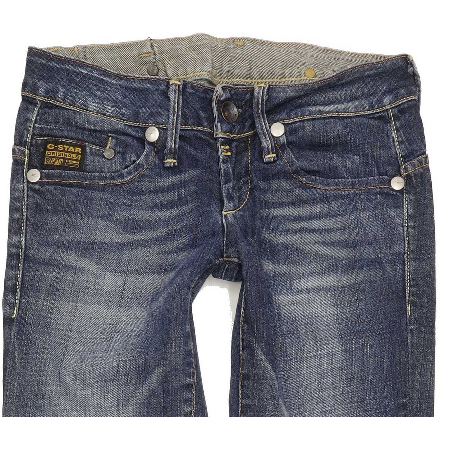 G-Star Midge Women Blue Straight Slim Stretch Jeans W26 L33