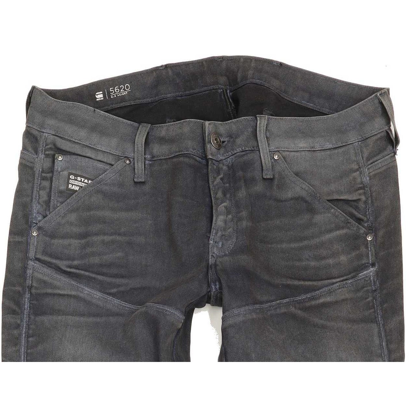 G-Star 5620 Mid Women Grey Skinny Slim Stretch Jeans W29 L32