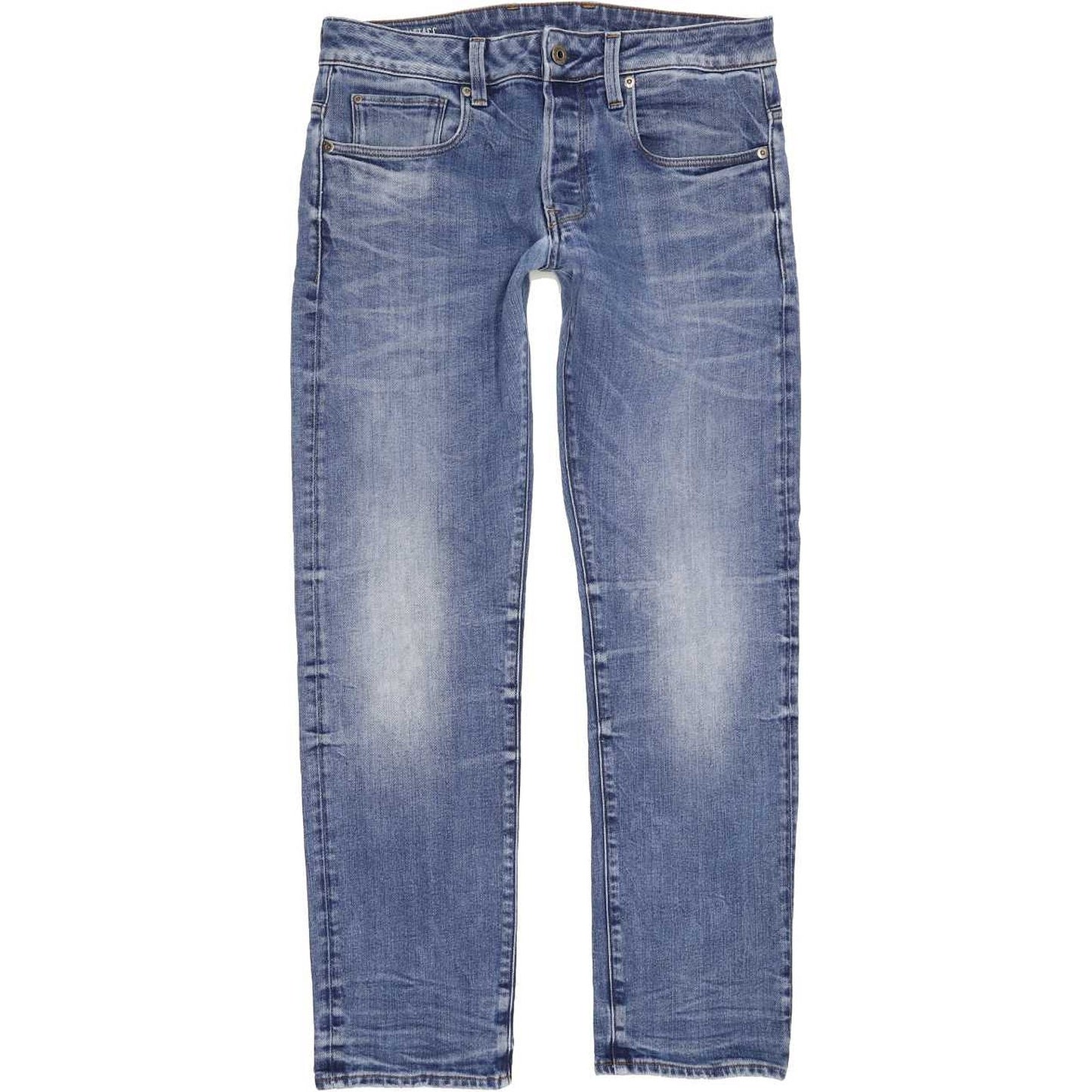 G-Star Attacc Men Blue Straight Regular Stretch Jeans W32 L29