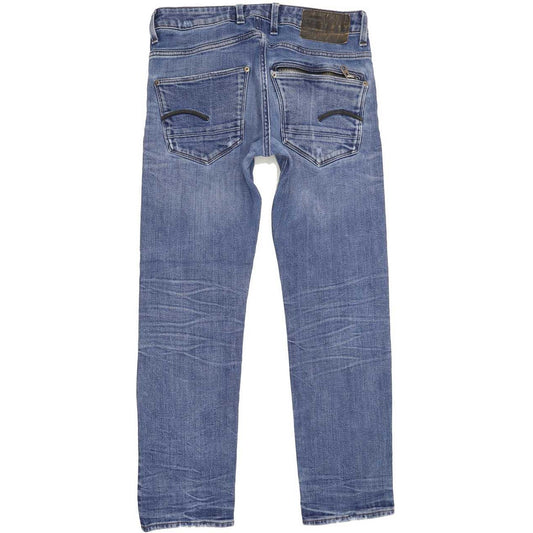 G-Star Attacc Men Blue Straight Regular Stretch Jeans W32 L29