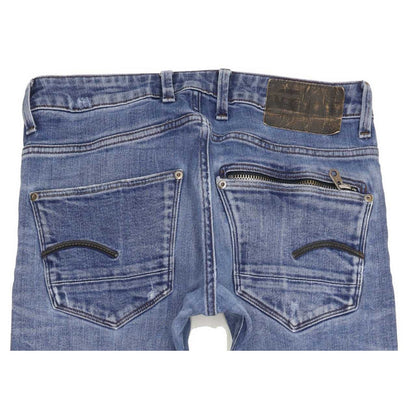 G-Star Attacc Men Blue Straight Regular Stretch Jeans W32 L29