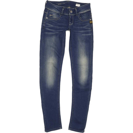 G-Star Lynn Women Blue Straight Slim Stretch Jeans W26 L31