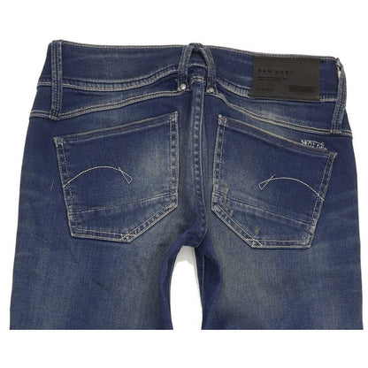 G-Star Lynn Women Blue Straight Slim Stretch Jeans W26 L31
