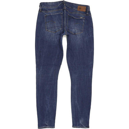 G-Star 3301 Low Women Blue Skinny Slim Stretch Jeans W30 L29