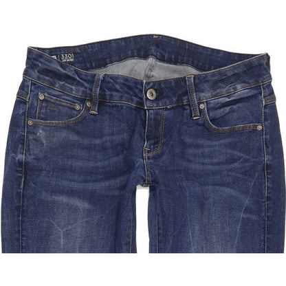 G-Star 3301 Low Women Blue Skinny Slim Stretch Jeans W30 L29