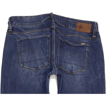 G-Star 3301 Low Women Blue Skinny Slim Stretch Jeans W30 L29
