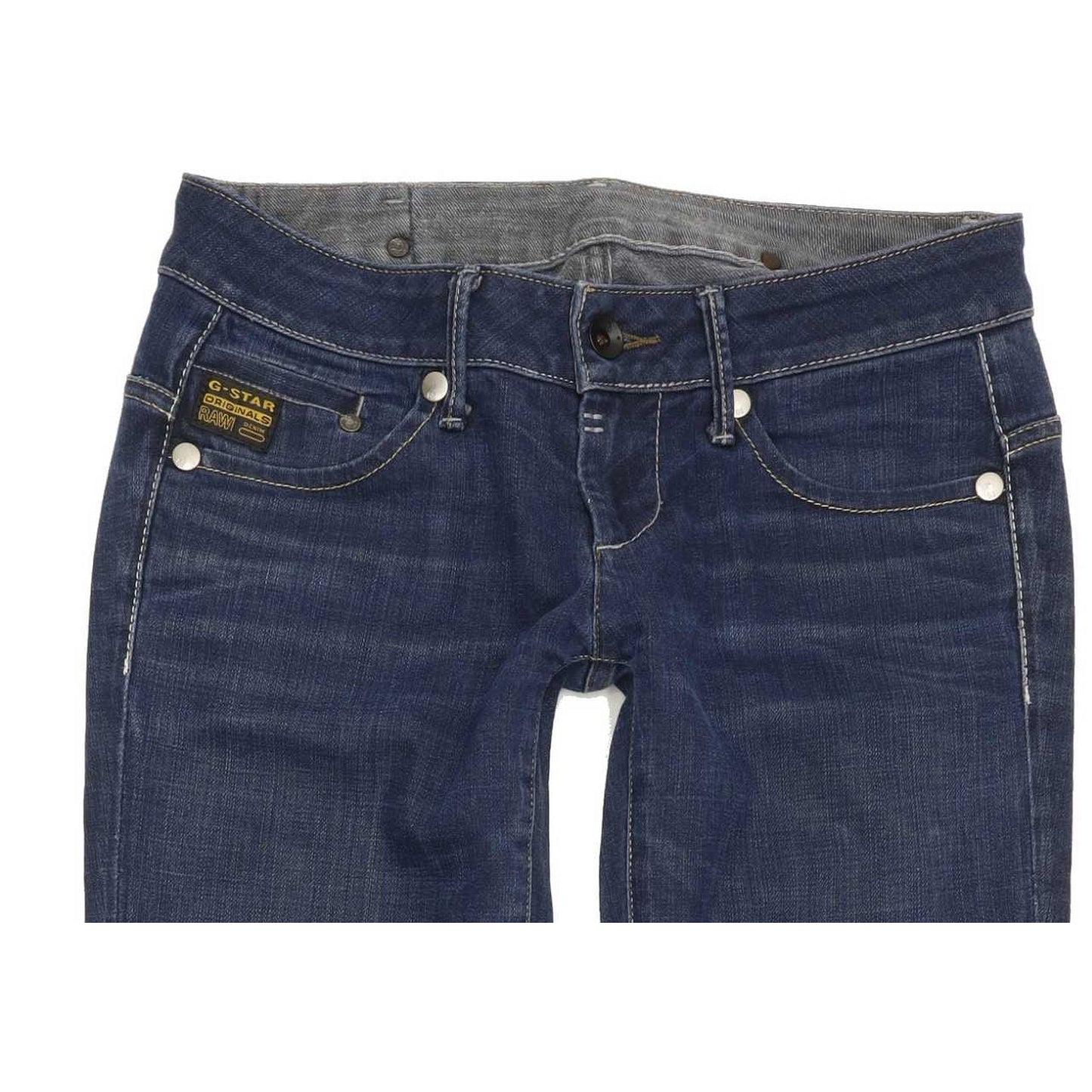 G-Star Midge Women Blue Straight Slim Stretch Jeans W27 L31