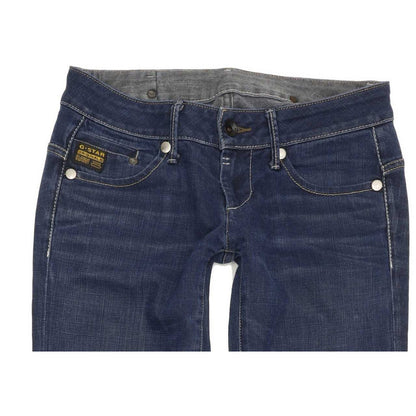 G-Star Midge Women Blue Straight Slim Stretch Jeans W27 L31