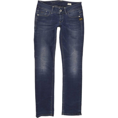 G-Star Lynn Women Blue Straight Slim Stretch Jeans W30 L33