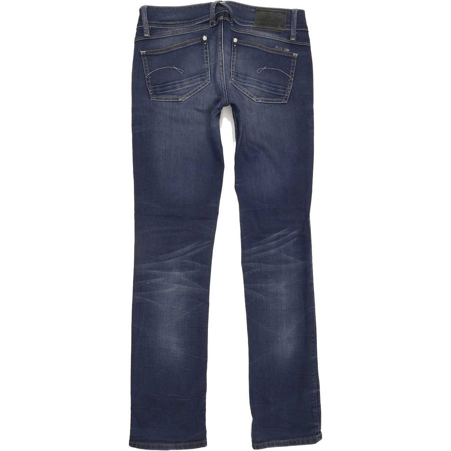 G-Star Lynn Women Blue Straight Slim Stretch Jeans W30 L33