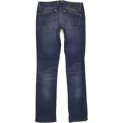 G-Star Lynn Women Blue Straight Slim Stretch Jeans W30 L33