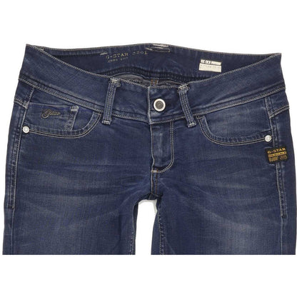 G-Star Lynn Women Blue Straight Slim Stretch Jeans W30 L33