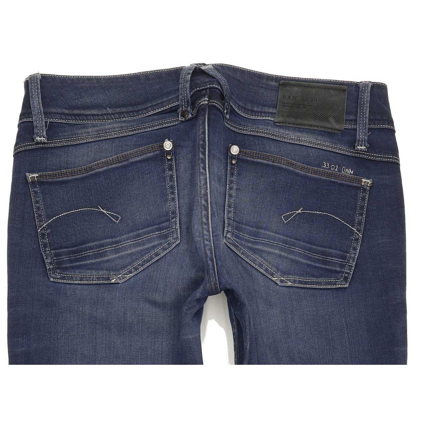 G-Star Lynn Women Blue Straight Slim Stretch Jeans W30 L33