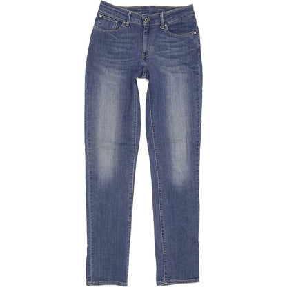 Levi's Women Blue Straight Slim Stretch Jeans W28 L32