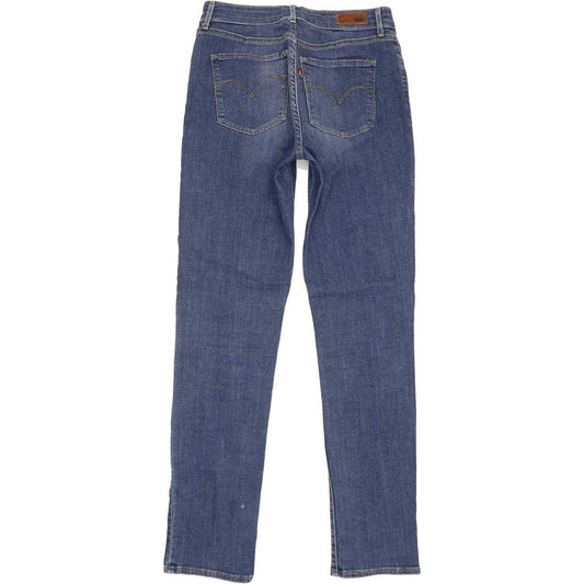 Levi's Women Blue Straight Slim Stretch Jeans W28 L32
