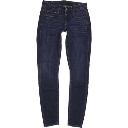 G-Star 3301 Deconst Mid Women Blue Skinny Regular Stretch Jeans W29 L32