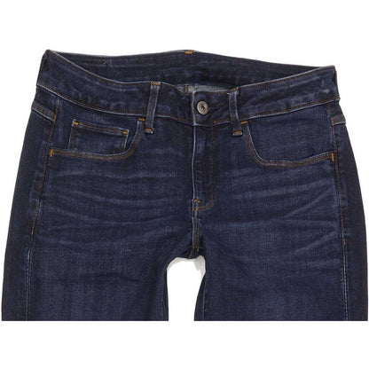 G-Star 3301 Deconst Mid Women Blue Skinny Regular Stretch Jeans W29 L32
