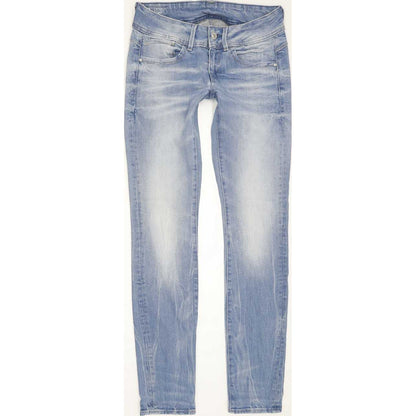 G-Star Lynn Mid Women Blue Skinny Slim Stretch Jeans W26 L32