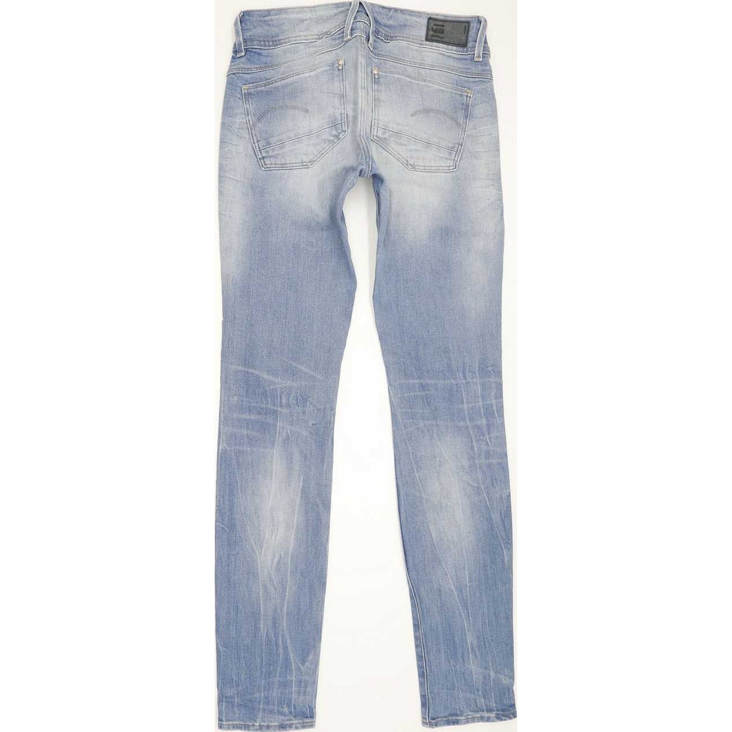 G-Star Lynn Mid Women Blue Skinny Slim Stretch Jeans W26 L32
