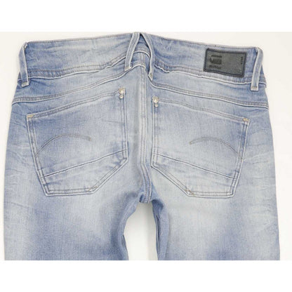 G-Star Lynn Mid Women Blue Skinny Slim Stretch Jeans W26 L32
