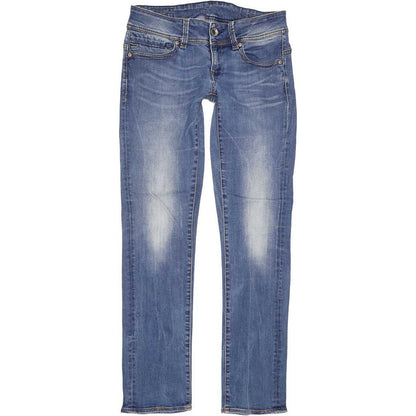 G-Star Midge Saddle Mid Women Blue Straight Slim Stretch Jeans W29 L32