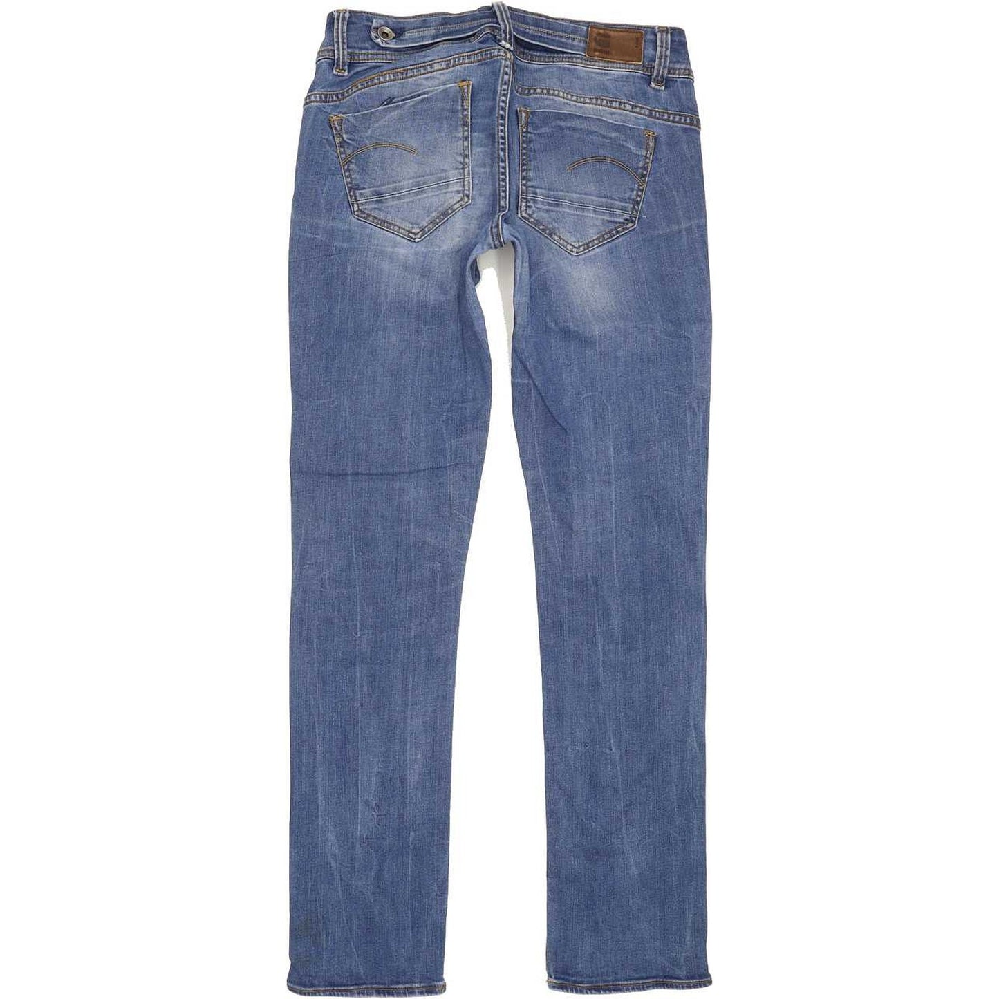 G-Star Midge Saddle Mid Women Blue Straight Slim Stretch Jeans W29 L32