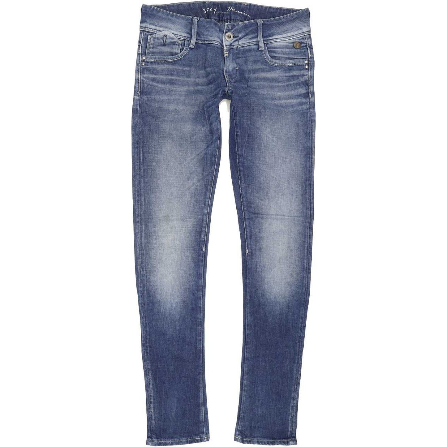 G-Star Royce Women Blue Skinny Slim Stretch Jeans W27 L31